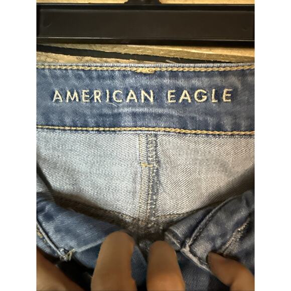 American Eagle Tomgirl Distressed Jeans, Size 12 Regular - Picture 3 of 8